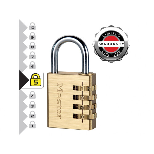 Master Lock Master Lock Brass Finish Combination Padlock 1