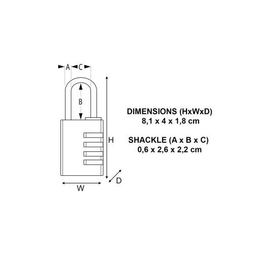 Master Lock Master Lock Brass Finish Combination Padlock 2