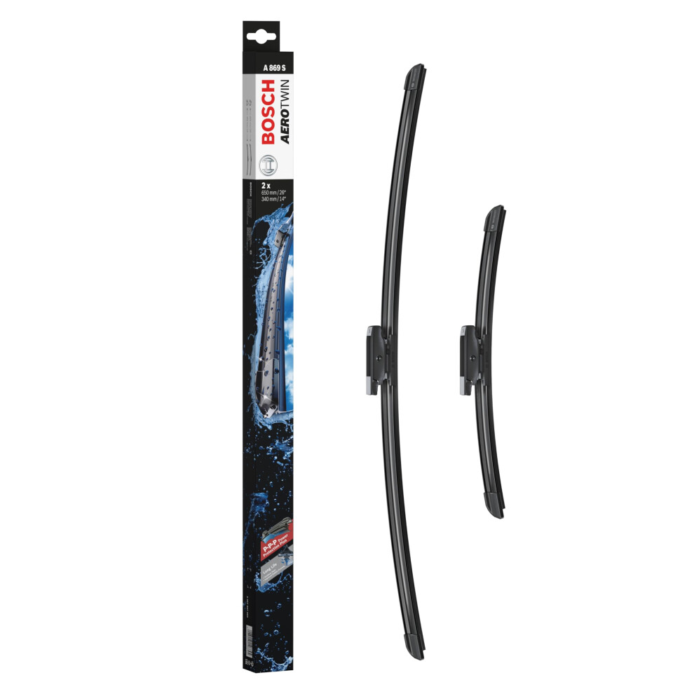 Bosch Wiper Blade Aerotwin A869s, Length: 650Mm/340Mm Set Of Front Wiper Blades