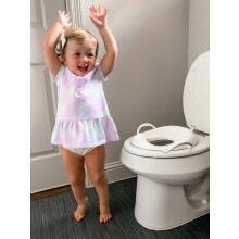 Nuby Toilet Seat Trainer – NonSlip EasyGrip Handles Splash Guard Sui