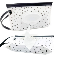 Portable Baby Wet Wipe Pouch Bags, Reusable & Refillable Wipes Dispenser, Eco Friendly & Lightweight Travel Wet Wipe Holder (2 Pac