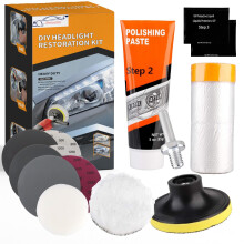 Xtremeauto Headlight Restoration Kit - Car Headlight Restorer Kit, Restore & Repair Yellow Faded Headlights, Car Headlight Restoration Kit Easy To Us