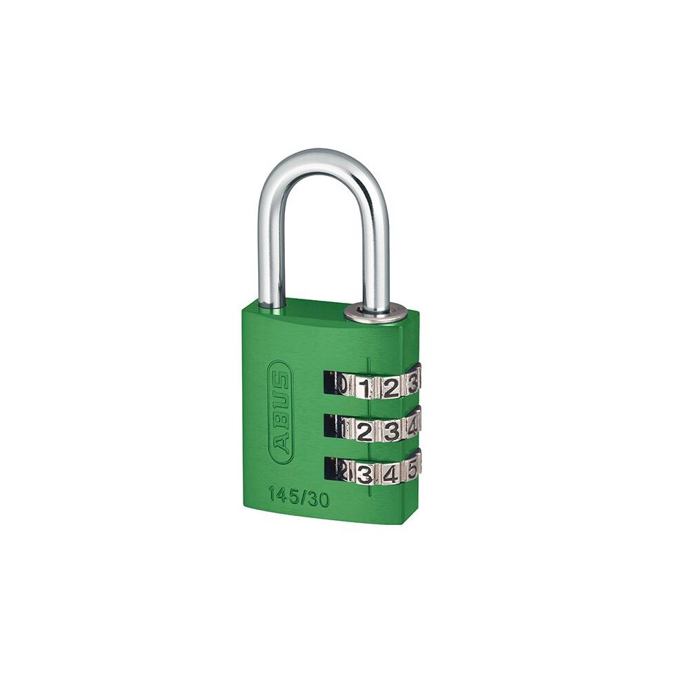 - Abus Mechanical 145 Series Aluminium Combination Padlock Green (30 mm) - Image 2