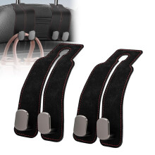 Debbery 2PCS Car Bag Hooks, Leather Car Seat Organiser Hooks, Multifunctional Back Seat Hooks for Headrest for Hanging Bags, Purses and Handbags
