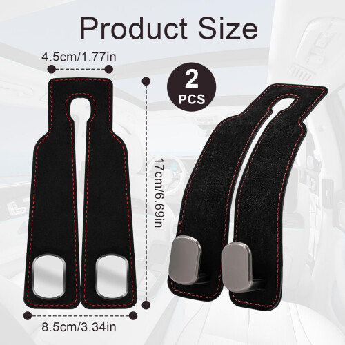 2PCS Car Bag Hooks, Multifunctional Back Seat Hooks 2