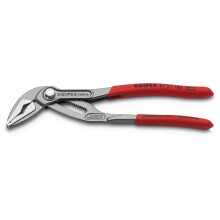 KNIPEX Cobra ES Water Pump Pliers Extra-Slim self-Service Card with Non-Slip Plastic Coating 180 mm, 87 51 180 SB