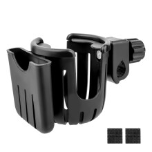 Universal Pram Cup Holder Universal Buggy Cup Holder for Pram Accessories, 360 Degrees Rotation Baby Stroller Bottles Drink Coffee