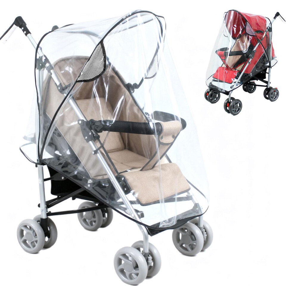 Miiqxx 1 Pcs Universal Rain Cover For Stroller Universal Stroller Rain Cover Universal Rain Co Ver For Pushchair Pram Rain Cov Er Raincover Protect From Sun