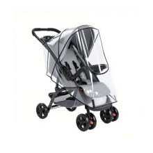 Universal Rain Cover for Pushchair, 1 Pcs Breathable Universal Pram Rain Cover, Securely Protects from Wind, Snow, and Insects, Fits Most Standard St