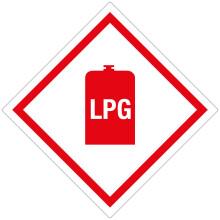 LPG Sticker Caravan Campervan Gas Box Tufflex