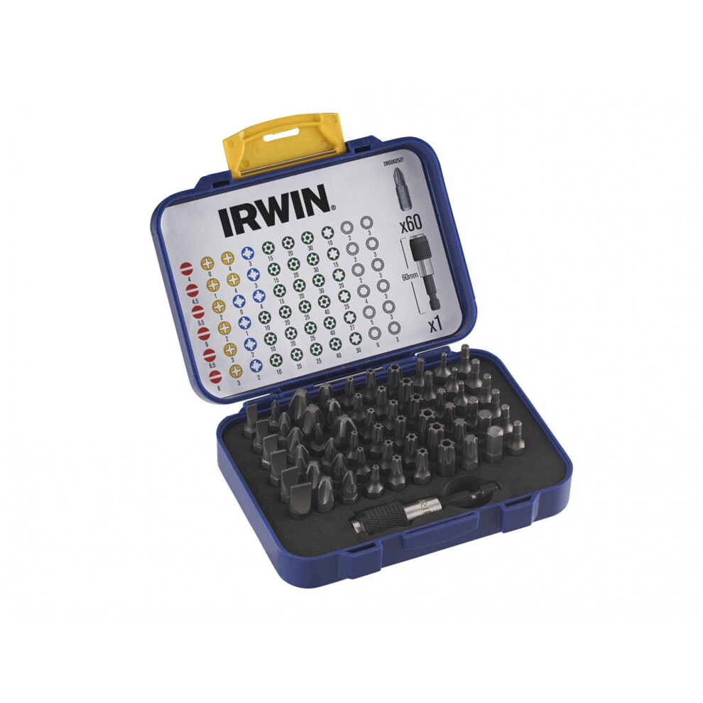  - Irwin Colour Coded Screwdriver Bit Set61 Piece Multi Colour (One Size) - Image 4