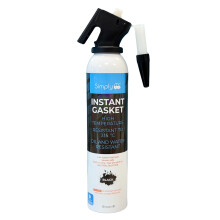 Simply SR-005 Black High Temperature Instant Gasket - Resistant to 300 Degrees- Low Volatile Formula - Waterproof Seal - Sensor Sa