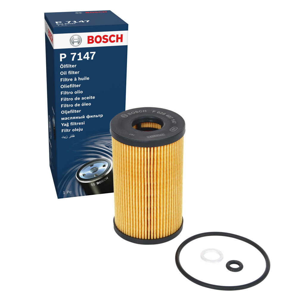 Bosch P7147 Car Oil Filter - Separates Soot And Metal Particles From