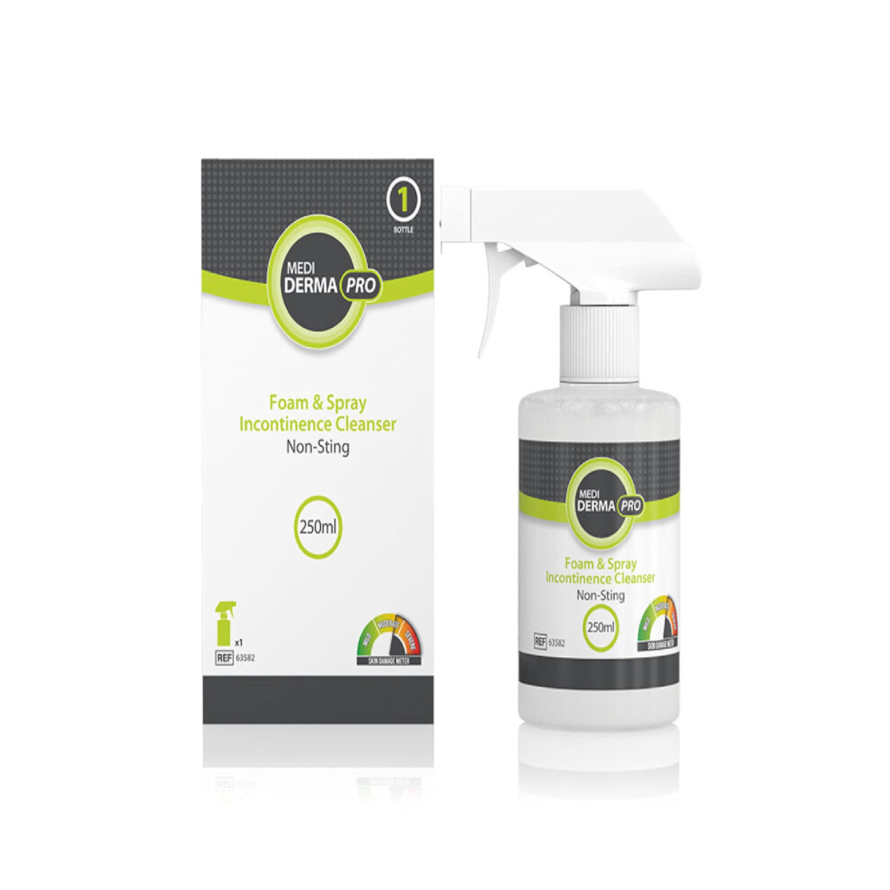 Medicareplus Medi Derma-Pro Skin Protectant Ointment & Foam. Long Lasting Protection Spray Incontinence Cleanser 250Ml
