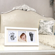 Norjews Baby Handprint and Footprint Kit Baby Photo Frame Kit with 100