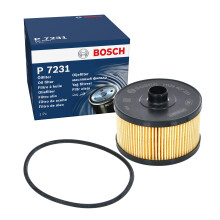 Bosch P7231 Car Oil Filter - Separates Soot and Metal Particles from Engine Oil - Provides Reliable Engine Lubrication