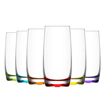 6x Multicolour 390ml Adora Highball Glasses