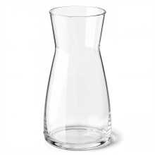Vases, Vase Flowers Glass, Ledoir 20cm 8 Inch Tall Modern Essentials 1L Clear Modern Living Room Round Flower Jug Pampas Decor Sim