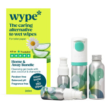 Wype | Home & Away Bundle | Toilet Roll Gel | Flushable Wet Wipe Alternative | H