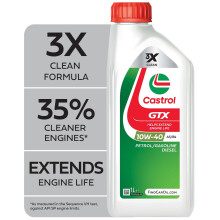 Castrol GTX 10W-40 A3/B4 Engine Oil 1L