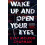 Wake Up and Open Your Eyes by Clay McLeod Chapman Paperback Book 1