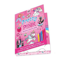 Pretty in Pink Colour and Scratch Book by Creative Mile Hardcover Book