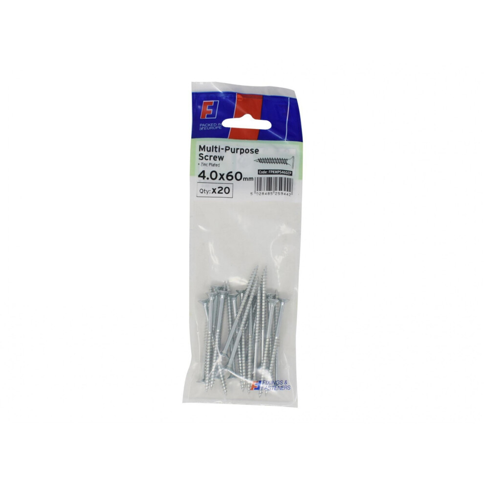 Forgefix Multi-Purpose Pozi Screw Csk St Zp Forgepack