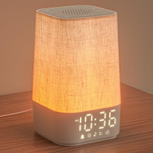LIORQUE Sunrise Alarm Clock Wake Up Light with 30 Soothing Sounds&7 Wake Up Tones, Bedside Digital Alarm Clocks Mains Powered, Nig