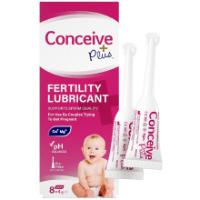 Concieve Plus Fertility Lubricant in Pre-Filled Applicators - Fertility Friendly Lube for Couples Trying for a Baby - Water Based Lubrification Gel L
