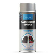 Simply SP-001 Black Backlight Spray for Use On Front Head Lamps, Rear Lights and Side Repeater Lenses - Transparency Properties - Minimal Light Disto