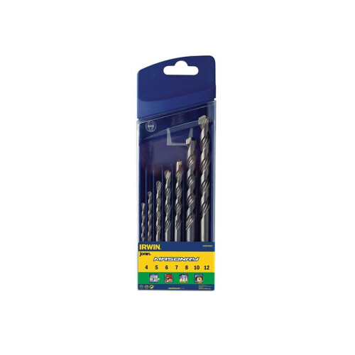 Irwin Masonry Drill Bit Set, 7 Piece