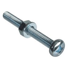 Forgefix Machine Screws, Pozi, Pan Head, Zp