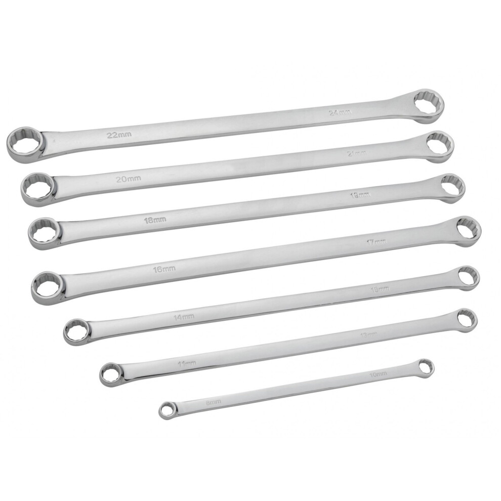 Bluespot Tools Extra Long Ring Spanner Set, 7 Piece - Multi Colour - Image 2