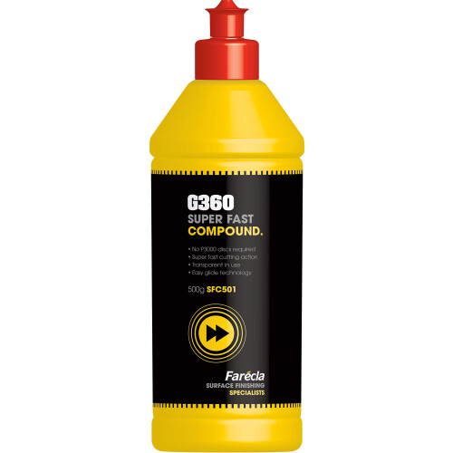 Farécla G360 Super Fast Compound 500g (SFC501) – Heavy Cut Liquid Compound for C