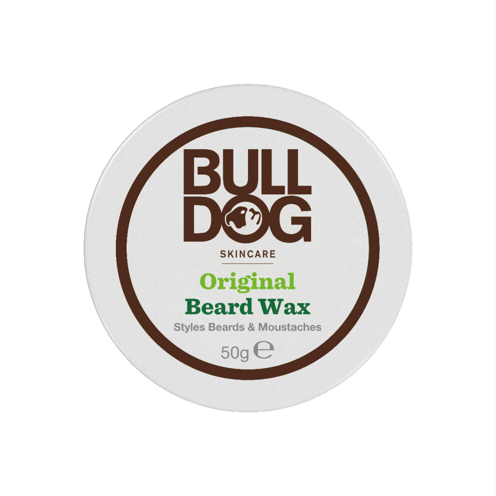Bulldog Skincare Original Beard Wax 50G Long Lasting Hold For Beard And