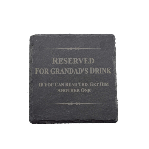 Funny Coaster For Grandad - Reserved For