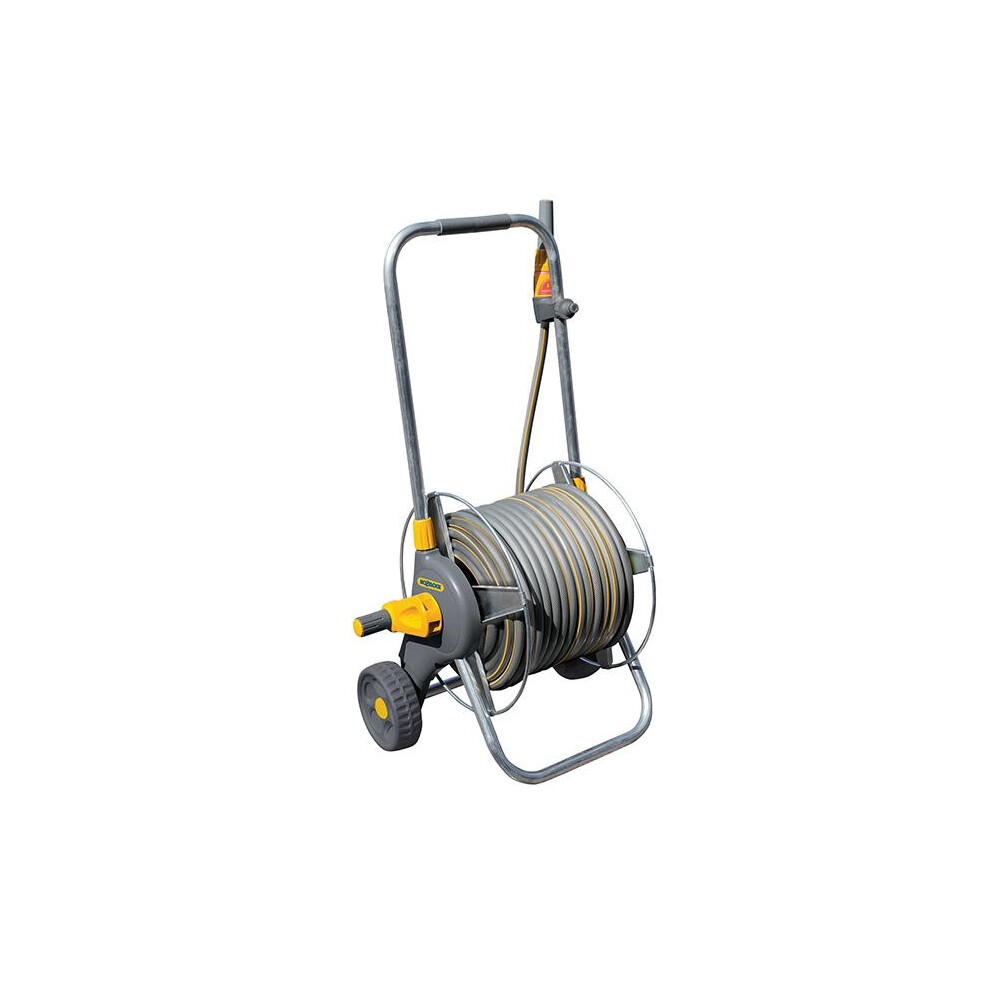 Hozelock 2436 60M Metal Pro Hose Cart & 30M Of 12.5Mm Hose