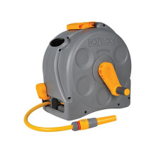 Hozelock 2415 25m 2-in-1 Compact Hose Reel + 25m Of Starter Hose
