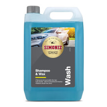Simoniz Car Shampoo & Wax 5L, 2-in-1 Car Shampoo, Deep Car-Cleaning With Carnauba Wax Protection, Use In A Bucket Or Snow Foam Cannon To Get Tough On