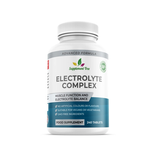 Electrolytes Complex | 240 Vegan Tablets | Electrolyte Pills with