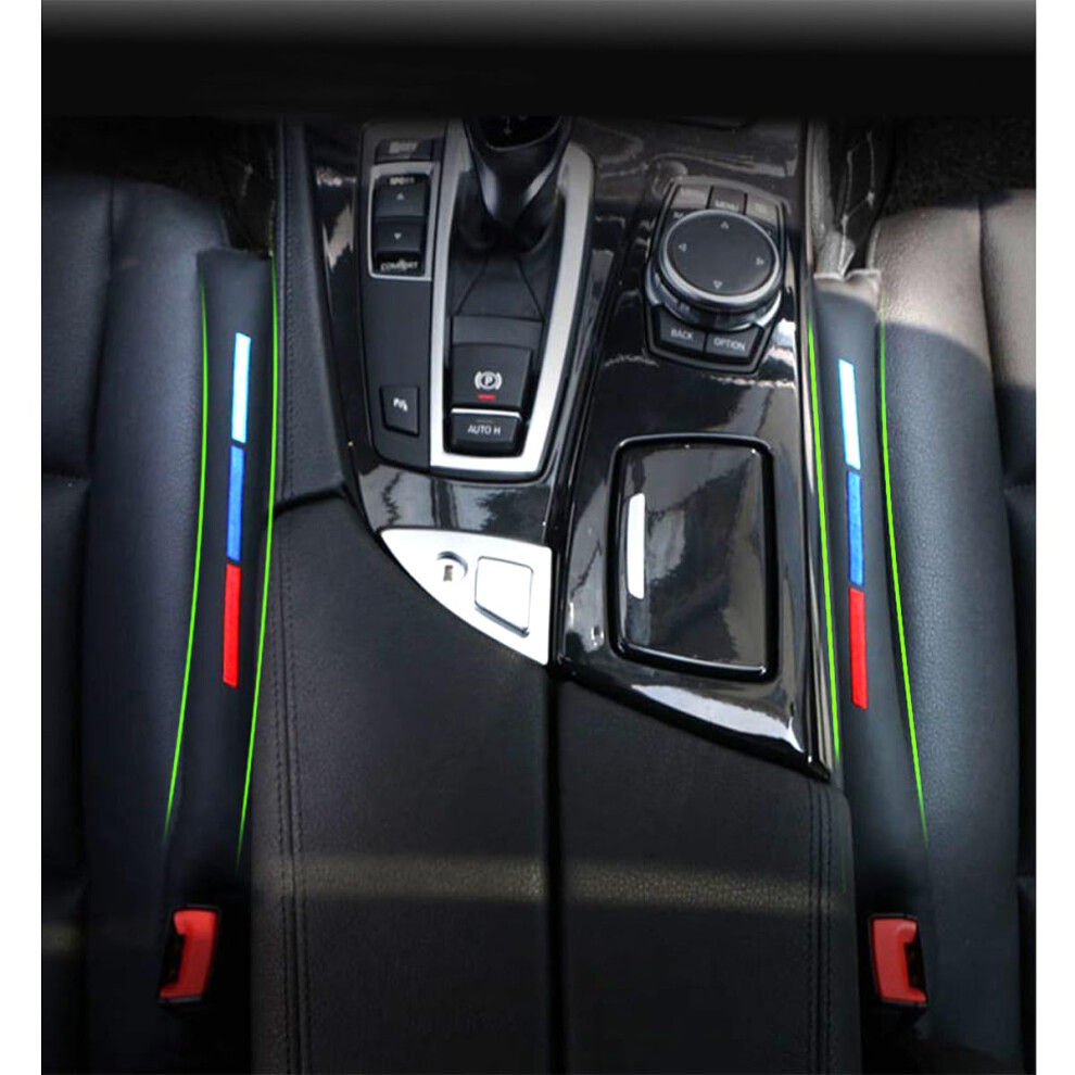 Sports Fashion Car Seat Crevice Gap Filler Slot Plug Faux Leather Car Seat Gap Pad Fillers Spacer Filler Slot Plug Black 5009098604430