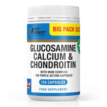 Vit Direct - Glucosamine, Calcium & Chondroitin (with MSM Complex) - 120 Triple