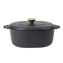 (One Size, Black) Vinga Monte Heritage 4L Casserole Dish