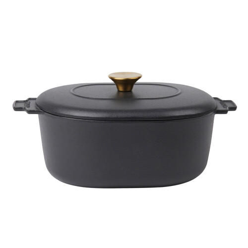 (One Size, Black) Vinga Monte Heritage 4L Casserole Dish