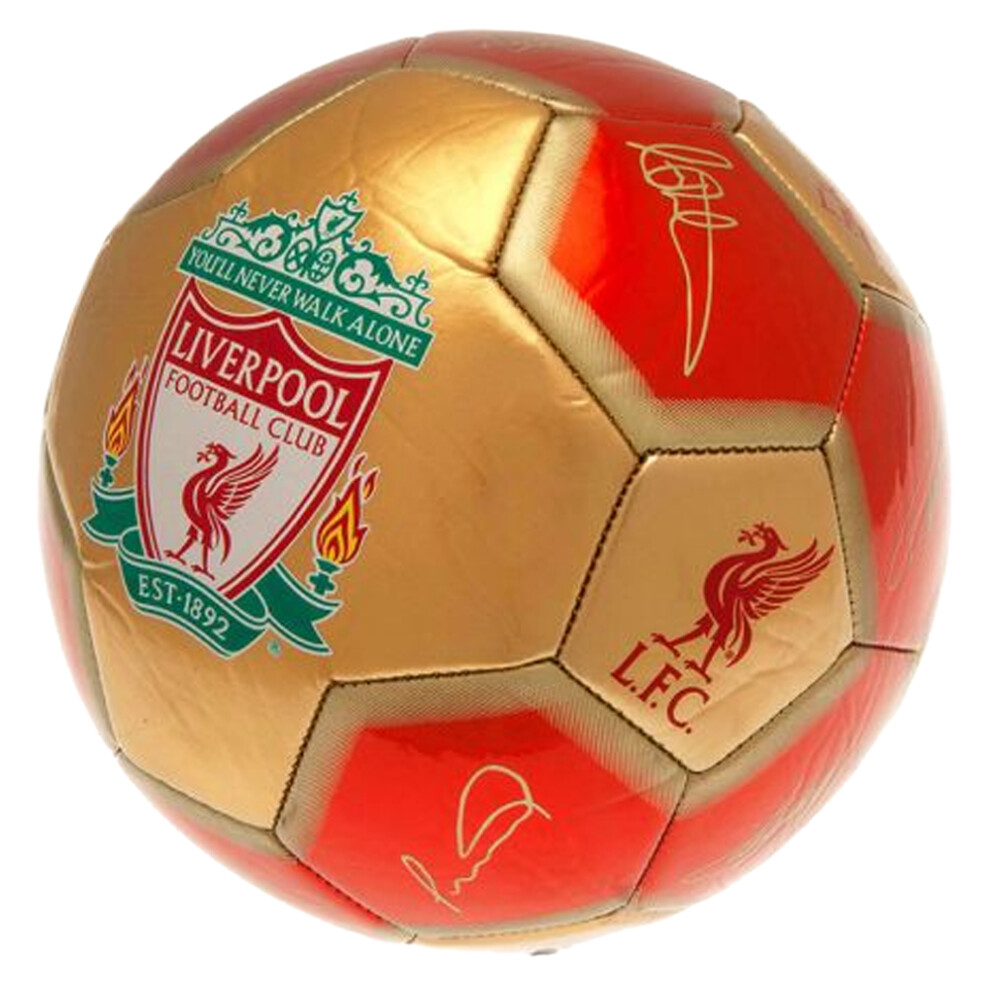 Liverpool Fc Printed Signature Mini Football