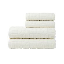 (One Size, Natural) Vinga Verso Organic Cotton Towel Set (Pack of 4)