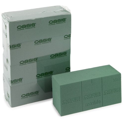 Oasis Oasis Ideal Floral Foam Maxlife box contains 4 Bricks