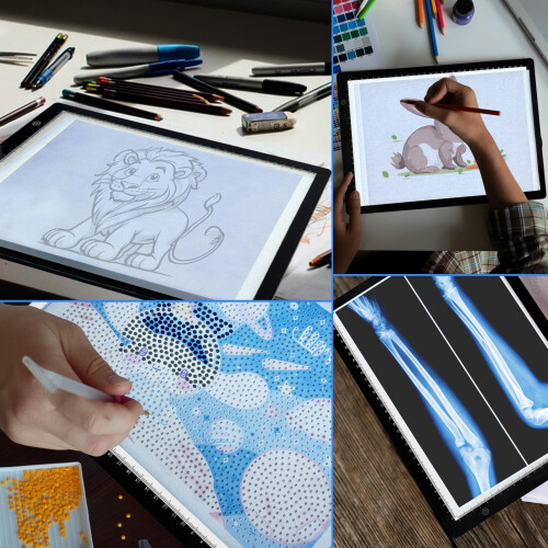 UUCOLOR Led Light Box A4 Tracing Drawing Board Diamond Painting Light 2