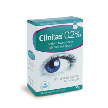 Clinitas 0.2% Soothe Eye Drops for Dry Eye. Suitable for Contact Lens wearers an