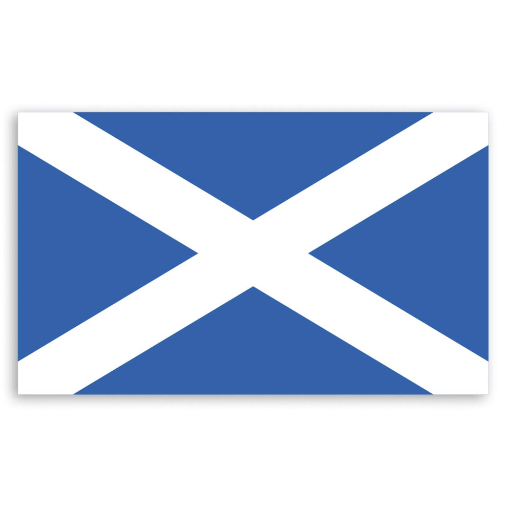 2 X 10Cm Scotland Flag Vinyl Stickers - Scottish Saltire Laptop Sticker #34265 (10Cm Wide) 5051226438653